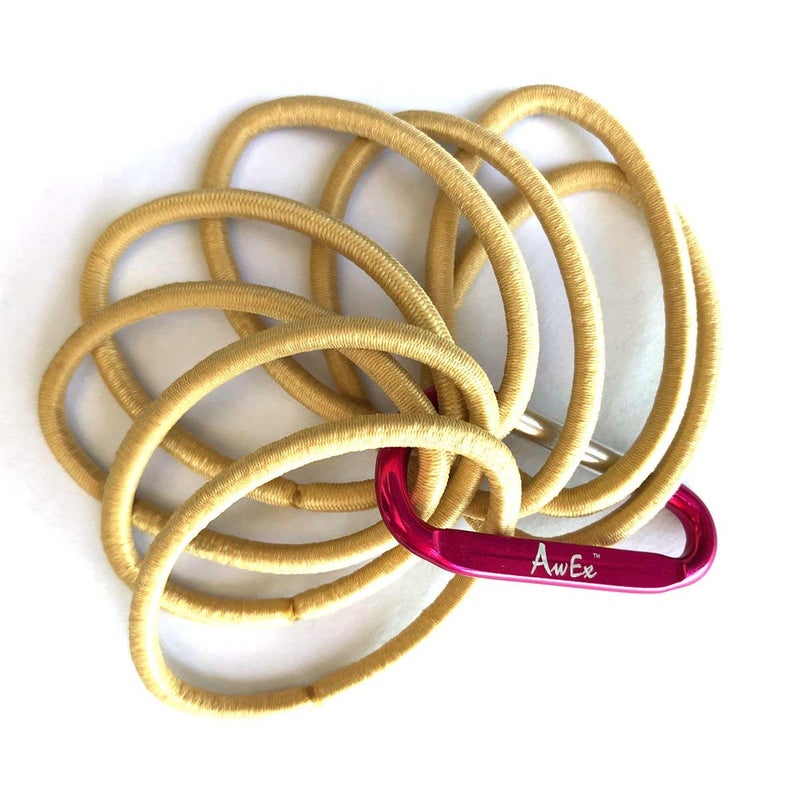 AwEx Strong Blonde Hair Ties - 72 PCS 4 mm Regular Loop - Gold Hair Bands - No Metal Hair Elastics -No Pull Ponytail Holder - Image 2